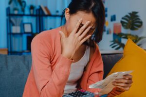 defaulting on a loan